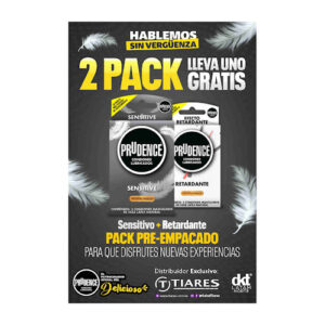 PRESERVATIVOS PRUDENCE 2 PACK SENSITIVE X 3 UNID