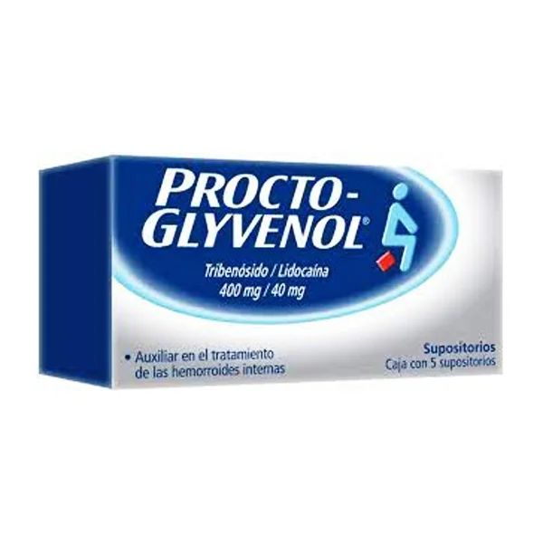 PROCTO-GLYVENOL 30G X 5 SUPOSITORIO (TRIBENOSIDO+LIDOCAINA)