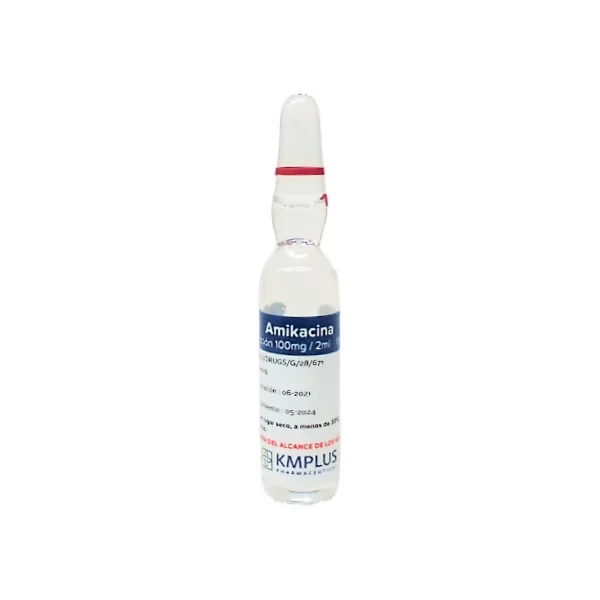 AMIKACINA 100 MG/ 2 ML X 1 AMP (KMPLUS)
