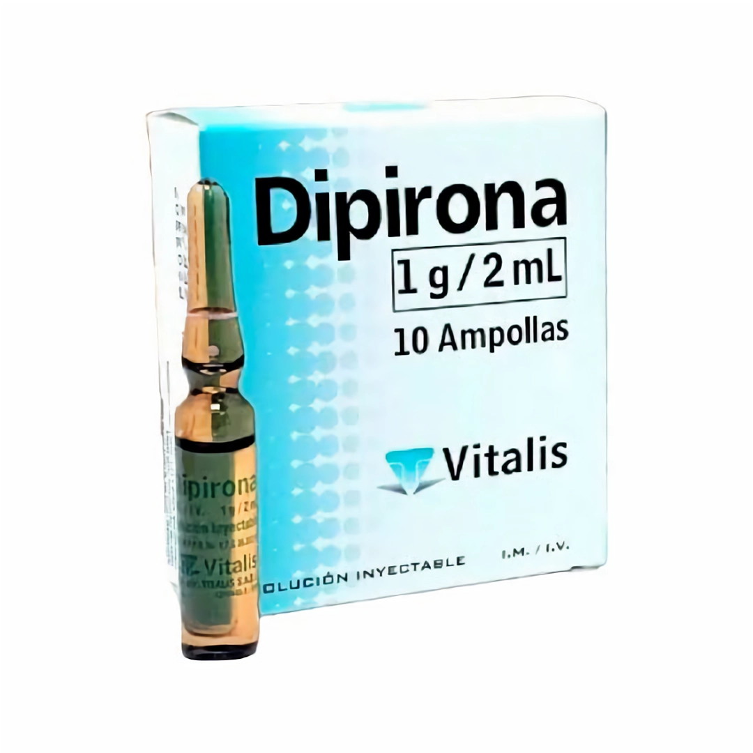 DIPIRONA 1 GR / 2 ML X 1 AMP SOL INY I.M./ I.V. (VITALIS)