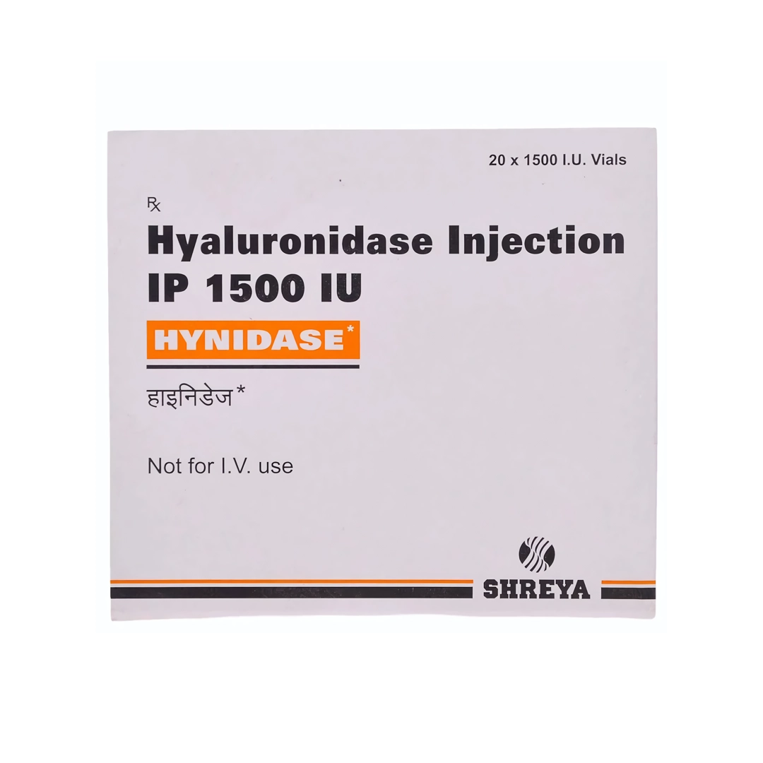HYALURONIDASE IP 1500 UI USO I.D / S.C (HINIDASE) (SHREYA LIFE SCIENCES)