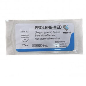 SUTURA PROLENE MED 1 CURVA NO CORTANTE 1/2 75cm (MEDAID) (MMQ)