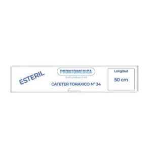 CATETER TORAXICO # 34 X 1UND (PRONTOMEDICA) (MMQ)