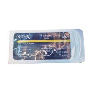 SUTURA CROMICO 1 AGUJA CURVA REF 813 (DEVAX)