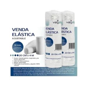 VENDA ELASTICA AJUSTABLE 20CM x 4M (VIPSALUD)