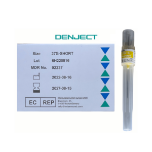 AGUJAS ODONTOLOGICA CORTA  27G X 1 UNI (DENJECT)