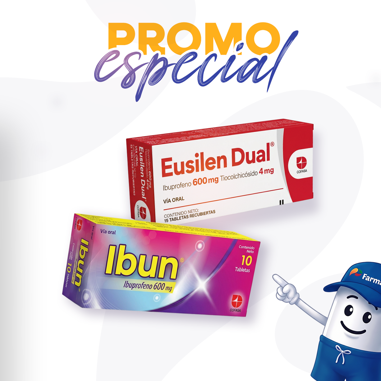 PROMO COFASA (EUSILEN DUAL 15 TAB + IBUN 10 TAB)