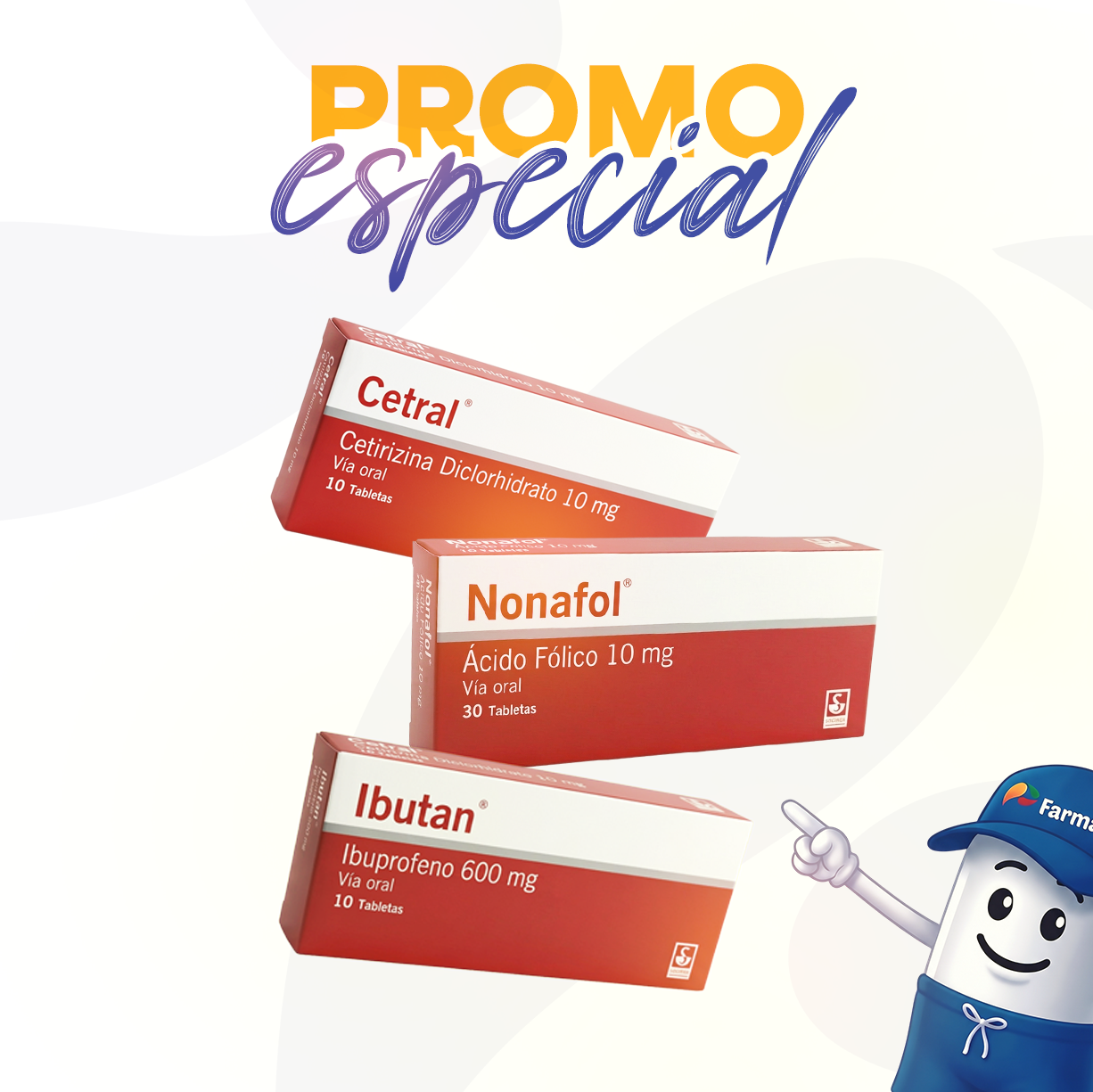 PROMO ALIVIO RAPIDO (CETRAL 10 x 10 + NONAFOL 10 x 30 + IBUTAN 600 x 10) SIEGFRE