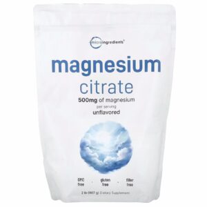 CITRATO DE MAGNESIO 500MG POLVO 907G (MICROINGREDIENTES)