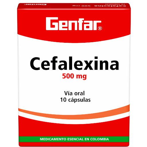 CEFALEXINA 500MG X 12 CAPSULAS (GENFAR)