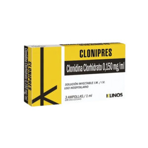 CLONIPRES 0,150MG/ML X 1 AMP (CLONIDINA) (KLINOS)