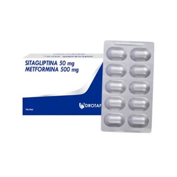 SITAGLIPTINA+METFORMINA 50MG/500MG X 10 TAB – BLISTER (DROTAFARMA)