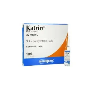 KATRIN 30 MG/ML X  1 AMP IM/IV (KETOROLACO TROMETAMINA)(BEHRENS)