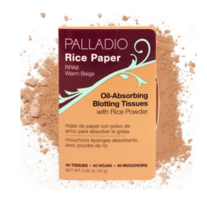 PAPEL DE ARROZ ABSORBENTE DE GRASA X 40 HOJAS X 10 GR BEIGE RPA8 (PALLADIO)