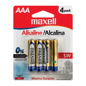 BATERIA ALKALINA AAA MAXELL X 4 UND