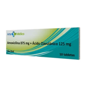 AMOXICILINA + ACIDO CLAVULANICO 875 MG /125 MG x 10 TAB (ARTE MEDICO)