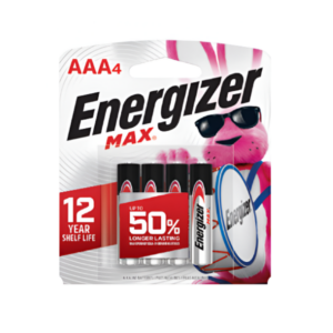 BATERIA AAA ENERGIZER MAX X 4 UNID