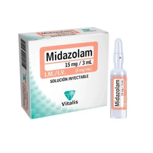 MIDAZOLAM 15MG/3 ML AMP IV/IM (VITALIS)(PSICOTROPICOS)