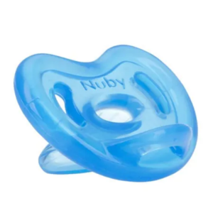 CHUPON DE SILICON ESTILO OVAL NUBY 0-6 MESES