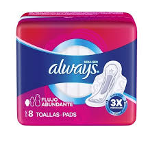 TOALLAS ALWAYS NOCHE SEDA-SEC X 8 UND (POLAR)(MISCELANEOS)