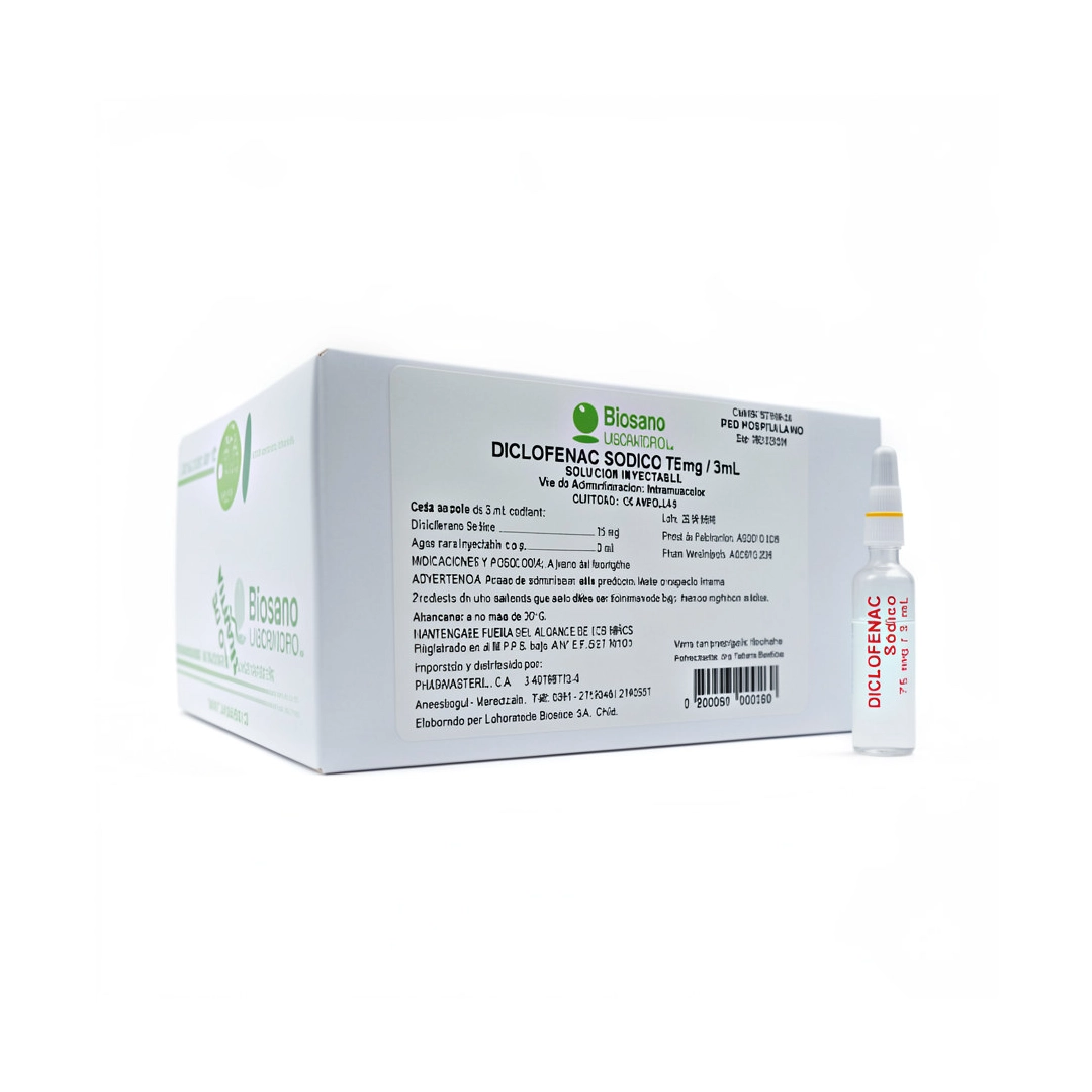 DICLOFENAC SODICO 75MG/3ML AMP(BIOSANO)