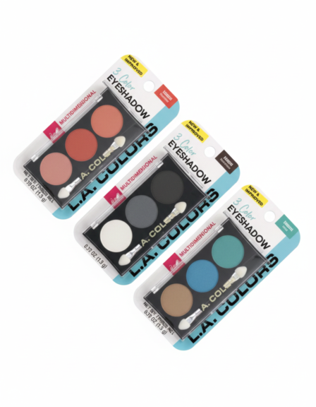 SOMBRA EYESHADOW X 3 COLORES (L.A. COLORS)
