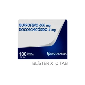 IBUPROFENO+TIOCOLCHICOSIDO 600MG+4MG X 10 TAB (DROTAFARMA)