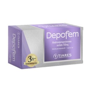 DEPOFEM MEDROXIPROGESTERONA 150MG X 1 AMP 1ML (TIARES) (AMPOLLAS)