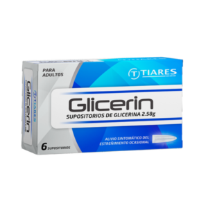 GLICERIN ADULTO X 6 SUPOSITORIO 2.58G (GLICERINA)(TIARES)