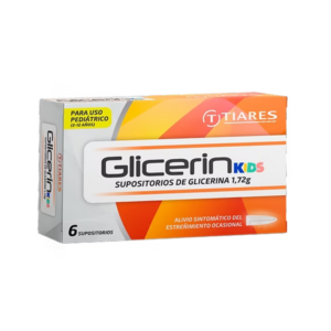 GLICERIN KIDS X 6 SUPOSITORIOS GLICERINA 1,72G (2-12 AÑOS) (TIARES) (TABLETAS)