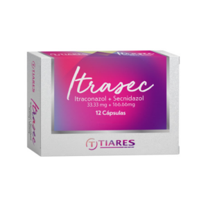 ITRASEC 33.33/166.66 MG X 12 CAP ORAL (ITRACINAZOL/SECNIDAZOL)(TIARES)