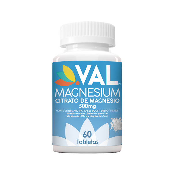 MAGNESIUM 500MG X 60 TAB (CITRATO DE MAGNESIO + VIT B6) (VAL)