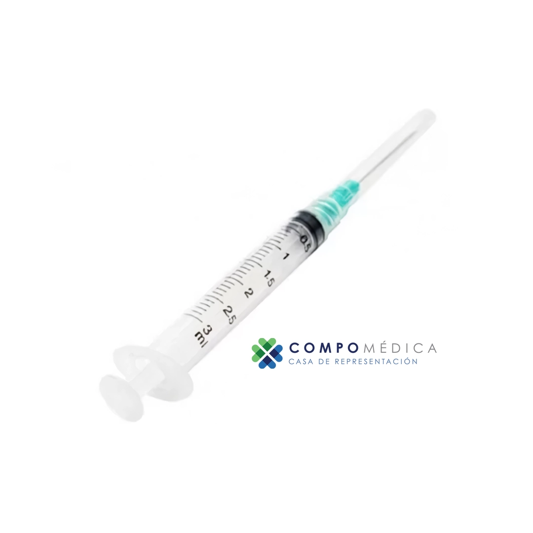 JERINGA 3 ML AGUJA 21GX1 1/2 COMPO MEDICA