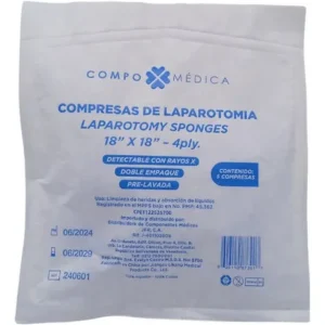 COMPRESAS DE LAPARATOMIA X 5 UNI (COMPO MEDICAL)