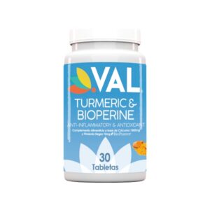 TURMERIC + BIOPERINE (CURCUMA 1500 MG + PIMIENTA 10 MG) X 30 TAB  (VAL)