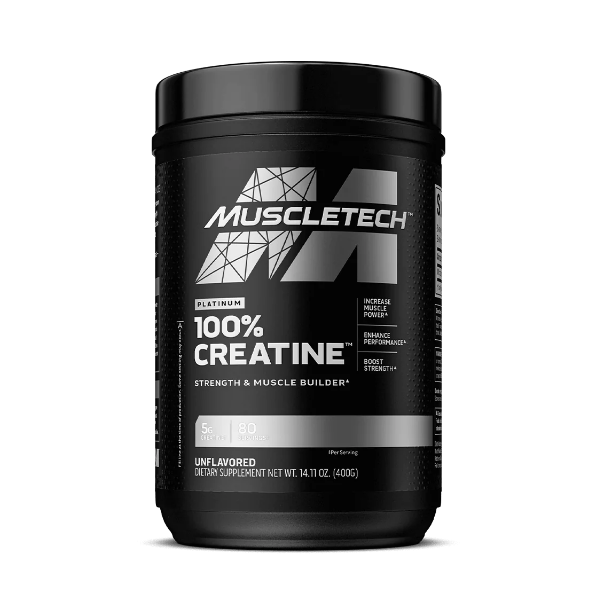 CREATINA PLATINUM 80 SERV 400G (SIN SABOR)(MUSCLETECH)