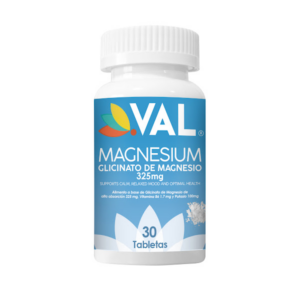 MAGNESIUM 325MG X 30 TAB (GLICINATO DE MAGNESIO, VIT B6 Y POTASIO) (VAL)
