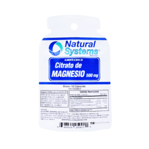 CITRATO DE MAGNESIO 500MG X 10 TAB BLISTER (NATURAL SYSTEMS)