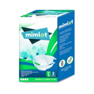 PAÑALES PARA ADULTO TALLA L X 8 UNID (MIMLOT)