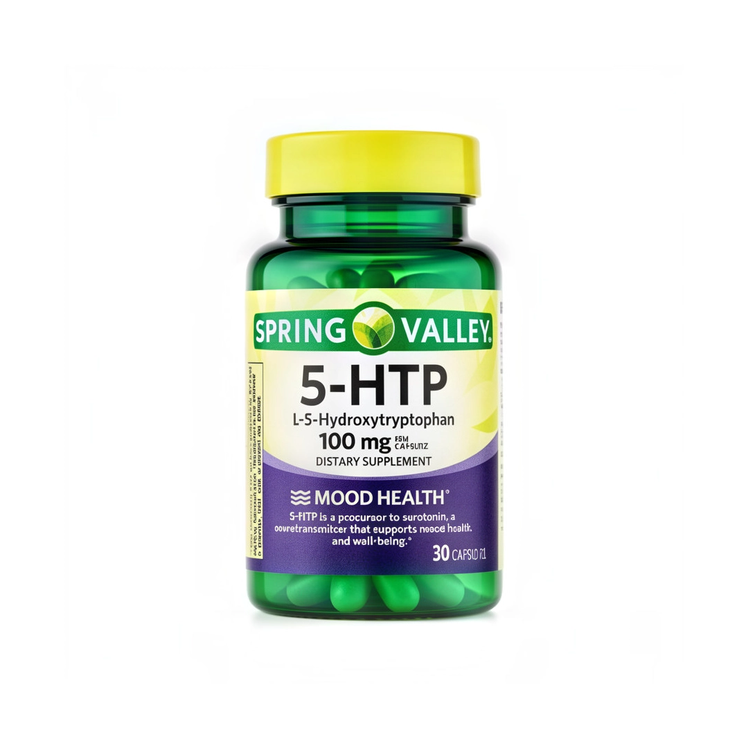 5-HTP 100MG X 30 CAP (HYDROXYTRYTOPHAN)(SPRING VALLEY)((TABLETAS)