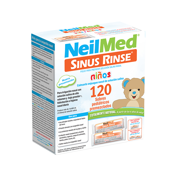 SINUS RINSE KIDS KIT X 120 SOBRES (SOLUCION HIPERTONICA SALINA NASAL) (NEILMED)