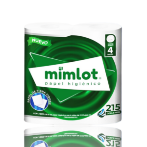 MIMLOT PAPEL HIGIENICO 215 HOJAS X4 ROLLOS