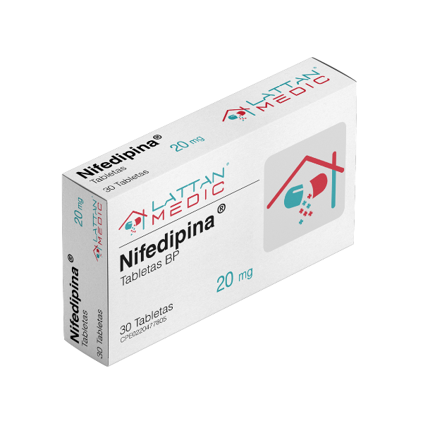 NIFEDIPINA 20MG X 30 TAB (LATTAN MEDIC)