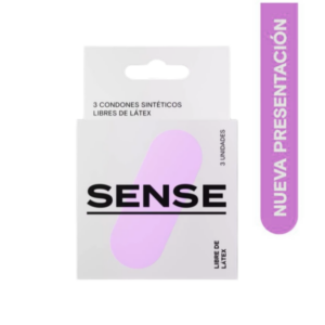 PRESERVATIVO SENSE LIBRE DE LATEX X 3 UND