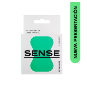 PRESERVATIVO RETARDANTE X 3 UNIDADES (SENSE)(MISCELANEOS)