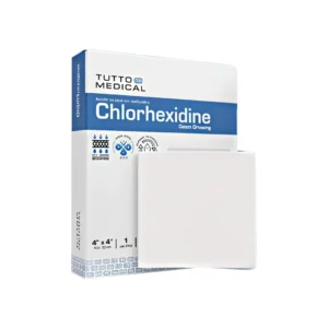 APOSITO DE GASA CON CLORHEXIDINA 10X10CM X 1 UNID (TUTTO MEDICAL)