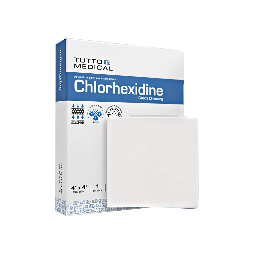 APOSITO DE GASA CON CLORHEXIDINA 10X10CM X 1 UNID (TUTTO MEDICAL)
