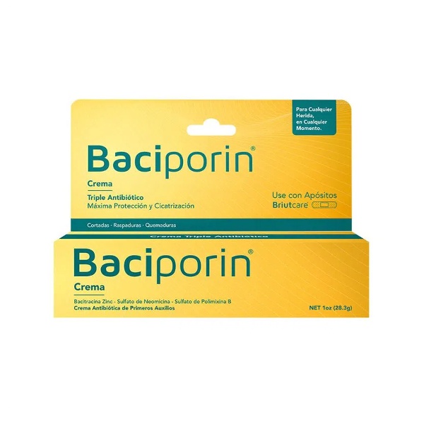 BACIPORIN CREMA TRIPLE ANTIBIOTICO 28.3 GR (BRIUTCARE)