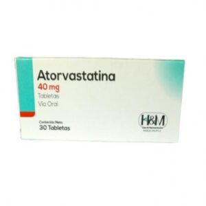 ATORVASTATINA 40MG X 30 TAB (TABLETAS)(H&M)