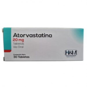 ATORVASTATINA 20MG X 30 TAB (H&M)